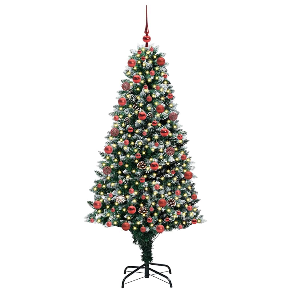 Albero di Natale artificiale con 300 LED Verde 180 cm