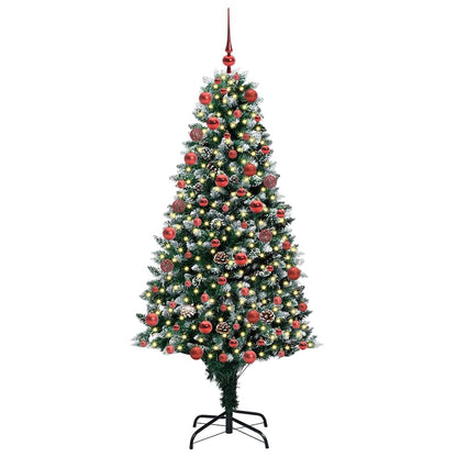 Albero di Natale artificiale con 300 LED Verde 180 cm