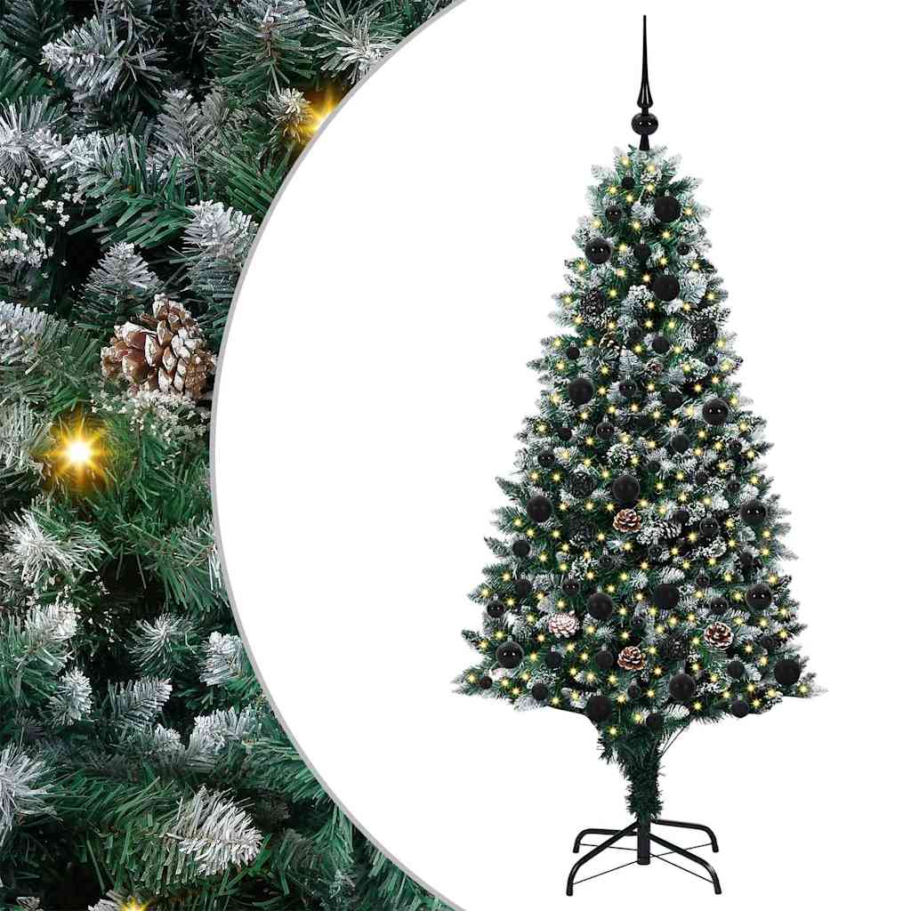 Albero di Natale artificiale con 300 LED Verde 180 cm