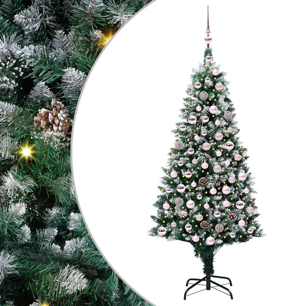 Albero di Natale artificiale con 300 LED Verde 180 cm