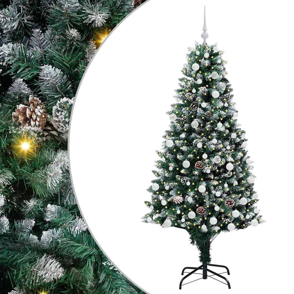 Albero di Natale artificiale con 300 LED Verde 180 cm