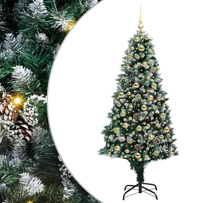 Albero di Natale artificiale con 300 LED Verde 180 cm