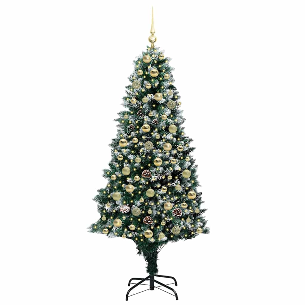 Albero di Natale artificiale con 300 LED Verde 180 cm