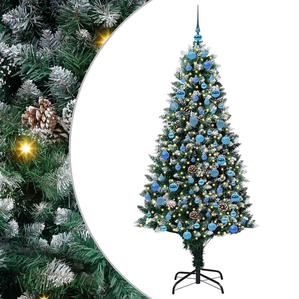 Albero di Natale artificiale con 300 LED Verde 180 cm