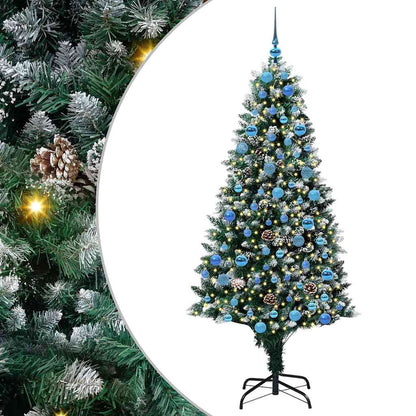 Albero di Natale artificiale con 300 LED Verde 180 cm
