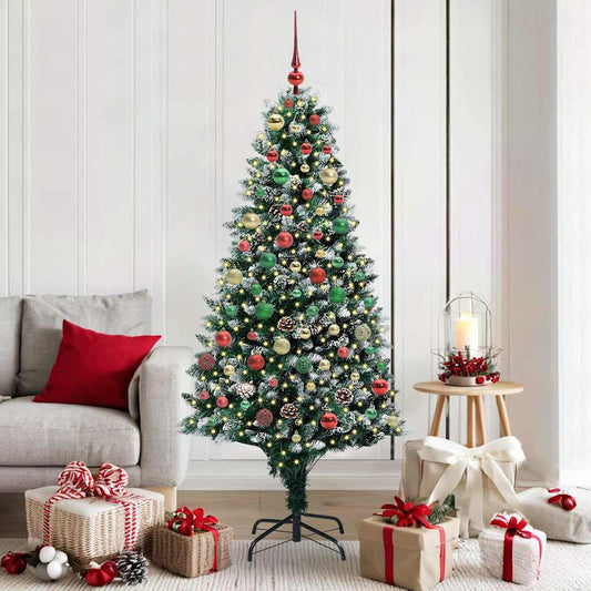 Albero di Natale artificiale con 300 LED Verde 180 cm