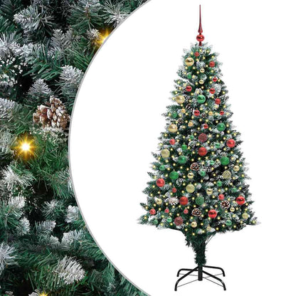 Albero di Natale artificiale con 300 LED Verde 180 cm