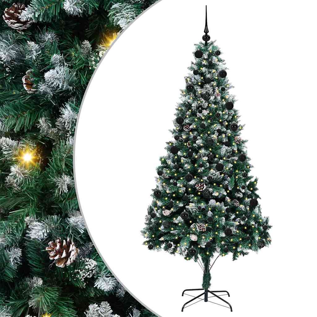 Albero di Natale artificiale con 300 LED Verde 210 cm