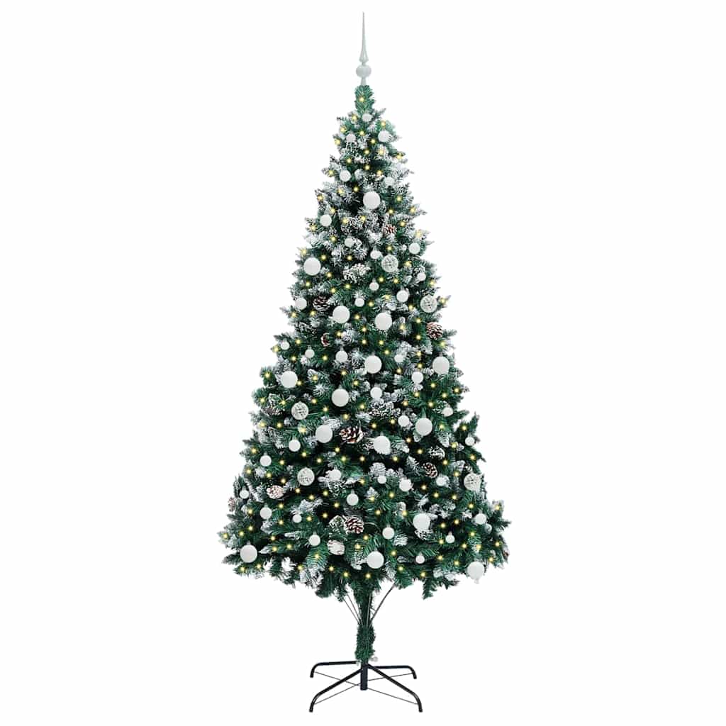 Albero di Natale artificiale con 300 LED Verde 210 cm