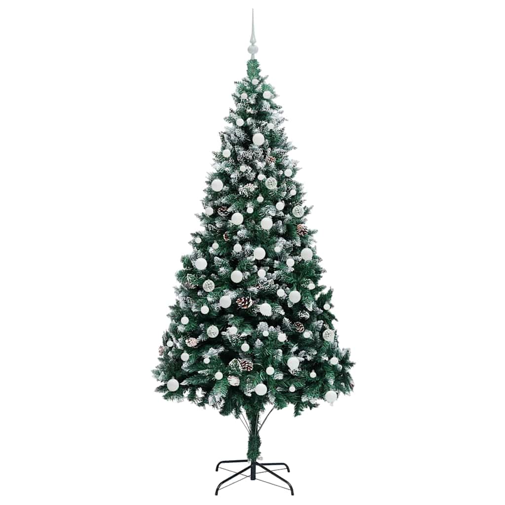 Albero di Natale artificiale con 300 LED Verde 210 cm