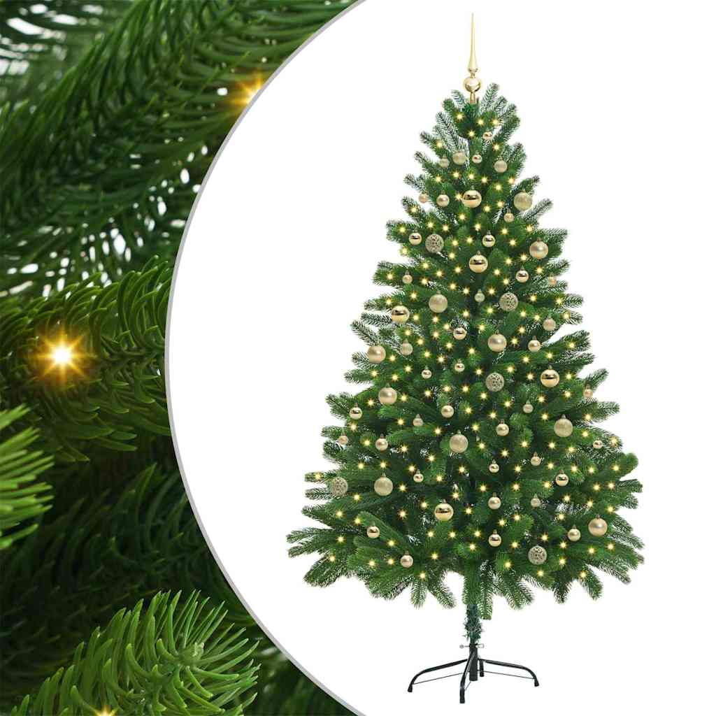 Albero di Natale artificiale con 300 LED Verde 210 cm