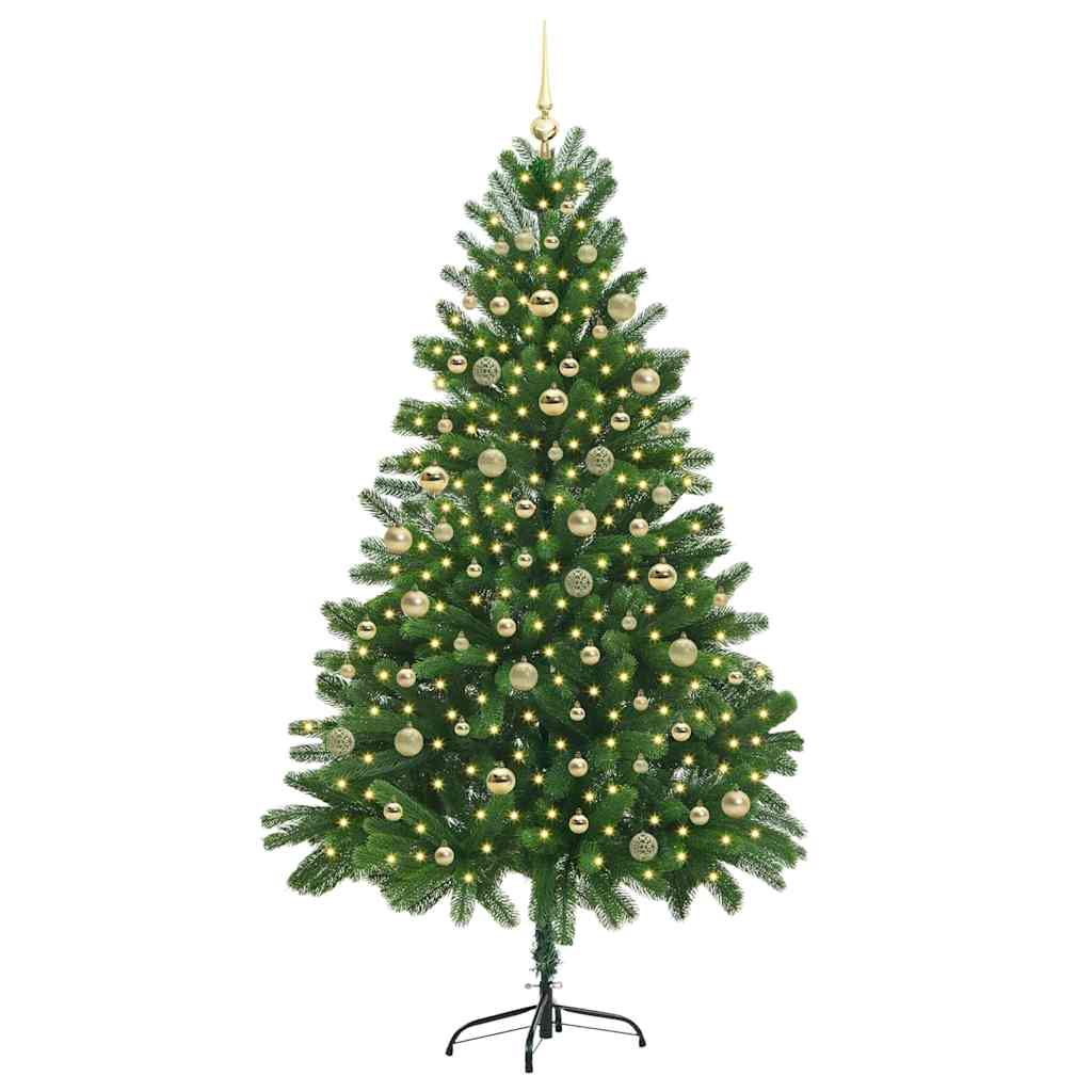 Albero di Natale artificiale con 300 LED Verde 210 cm