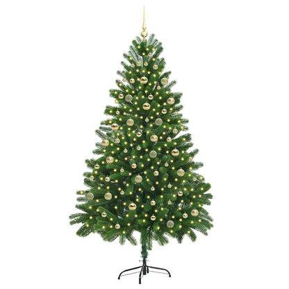 Albero di Natale artificiale con 300 LED Verde 210 cm