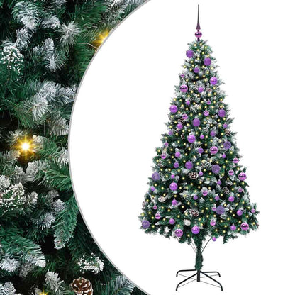 Albero di Natale artificiale con 300 LED Verde 210 cm