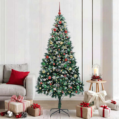 Albero di Natale artificiale con 300 LED Verde 210 cm