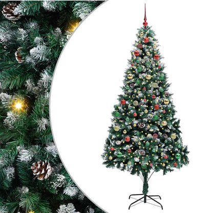 Albero di Natale artificiale con 300 LED Verde 210 cm