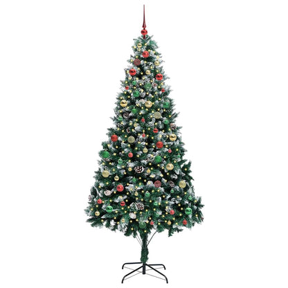 Albero di Natale artificiale con 300 LED Verde 210 cm