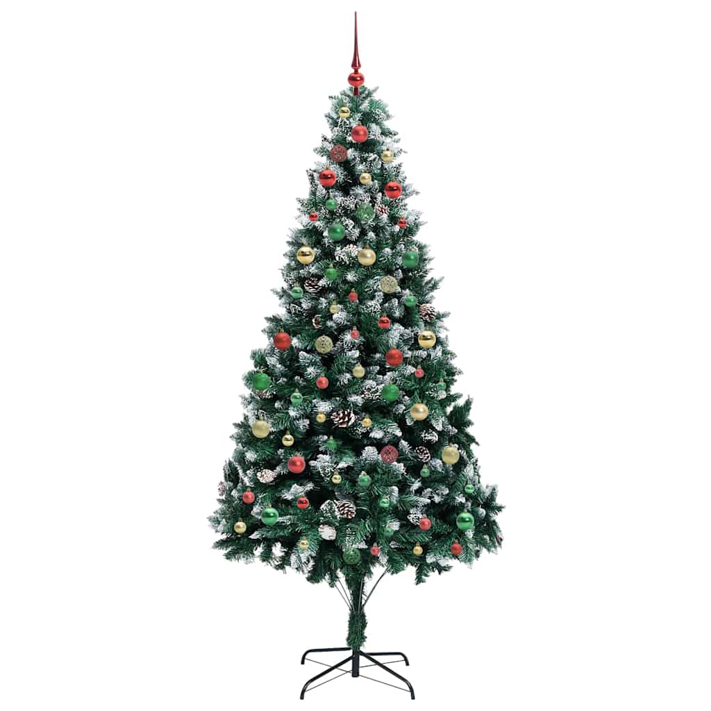 Albero di Natale artificiale con 300 LED Verde 210 cm