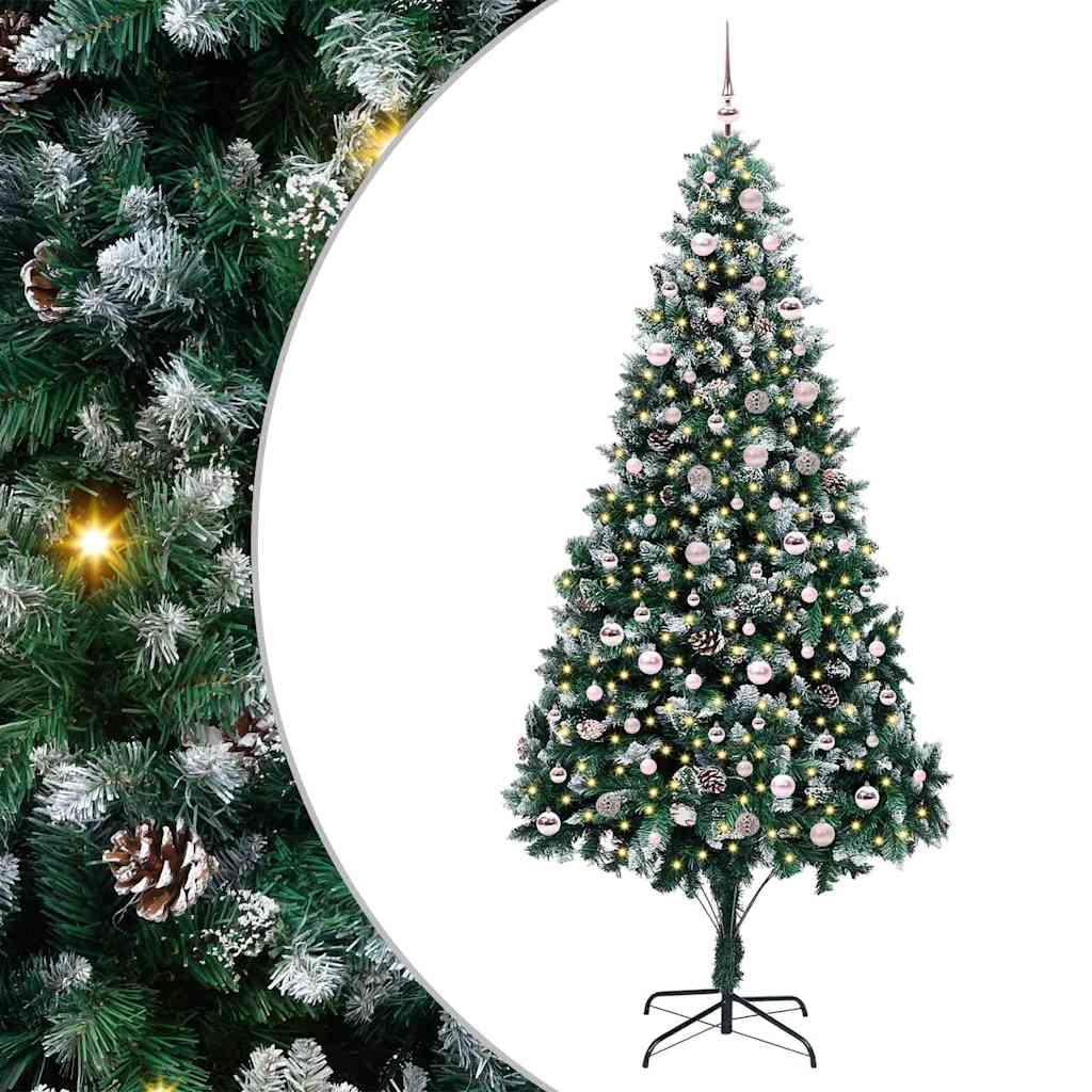 Albero di Natale artificiale con 300 LED Verde 240 cm