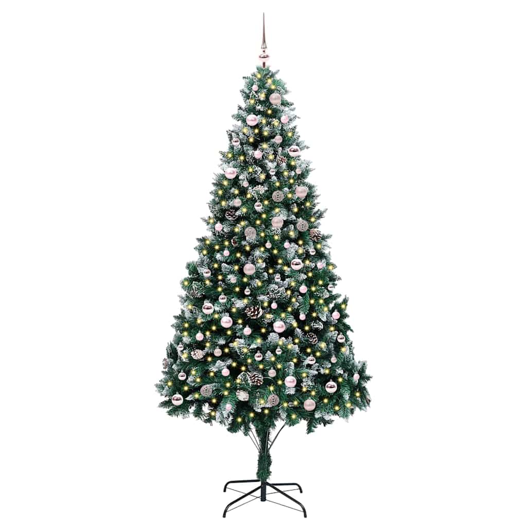 Albero di Natale artificiale con 300 LED Verde 240 cm