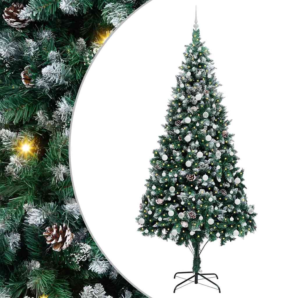 Albero di Natale artificiale con 300 LED Verde 240 cm