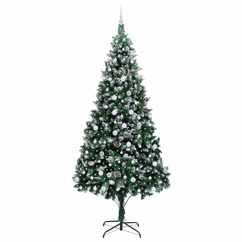 Albero di Natale artificiale con 300 LED Verde 240 cm