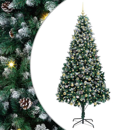Albero di Natale artificiale con 300 LED Verde 240 cm