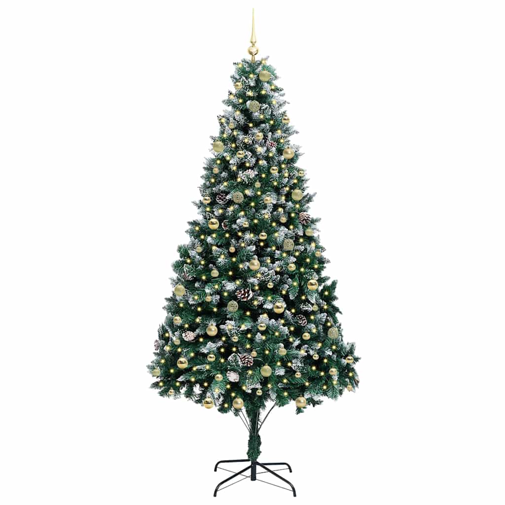 Albero di Natale artificiale con 300 LED Verde 240 cm