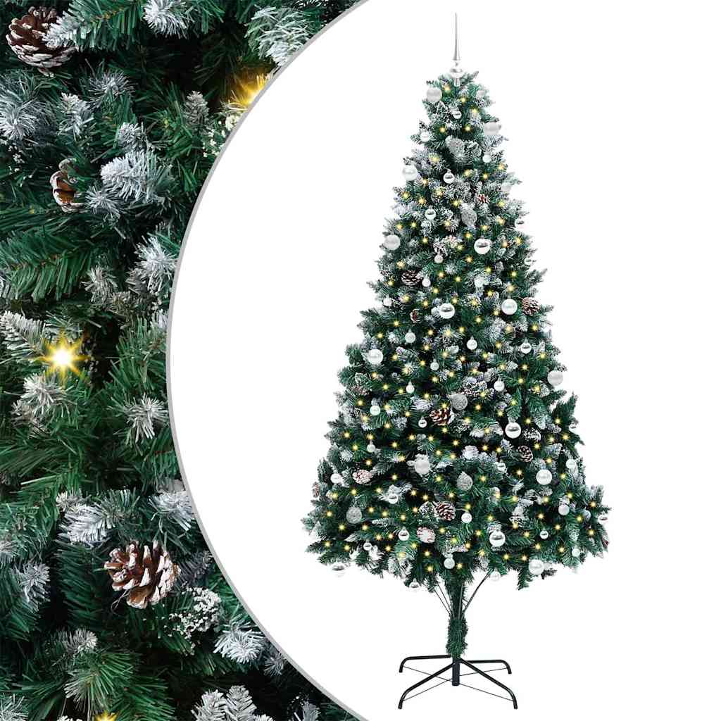 Albero di Natale artificiale con 300 LED Verde 240 cm