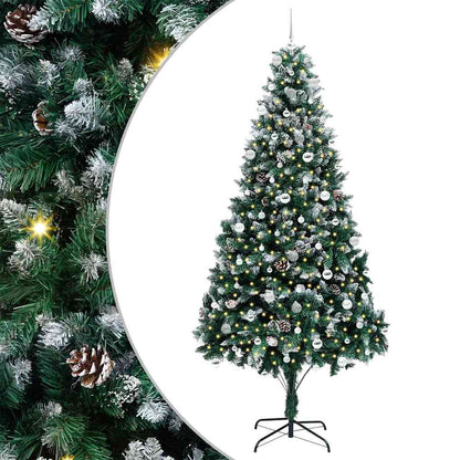 Albero di Natale artificiale con 300 LED Verde 240 cm