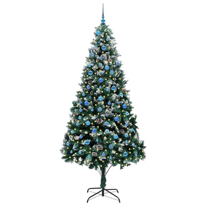 Albero di Natale artificiale con 300 LED Verde 240 cm