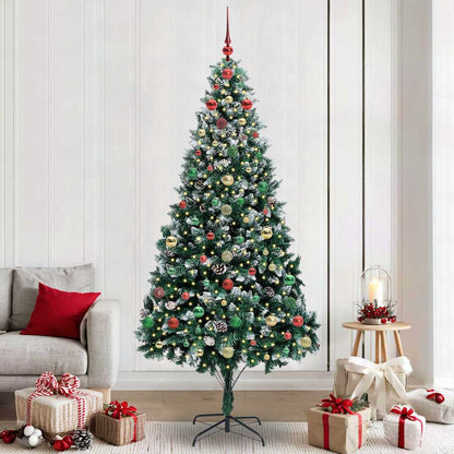 Albero di Natale artificiale con 300 LED Verde 240 cm