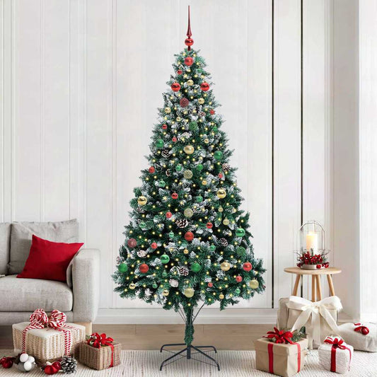 Albero di Natale artificiale con 300 LED Verde 240 cm