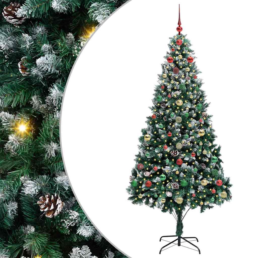 Albero di Natale artificiale con 300 LED Verde 240 cm