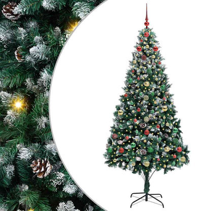 Albero di Natale artificiale con 300 LED Verde 240 cm
