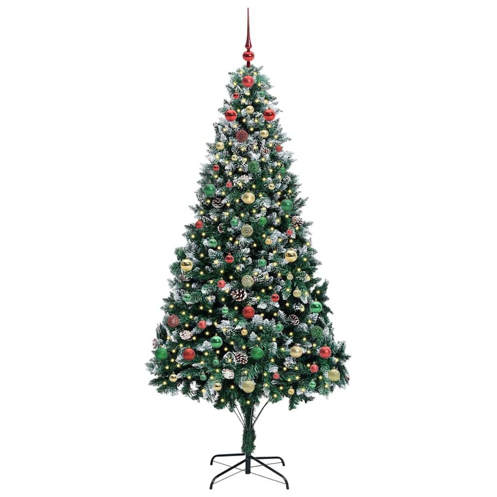 Albero di Natale artificiale con 300 LED Verde 240 cm