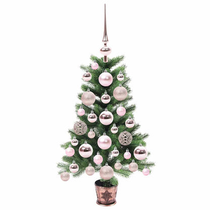 Albero di Natale con 150 LED con supporto Verde 65 cm PE