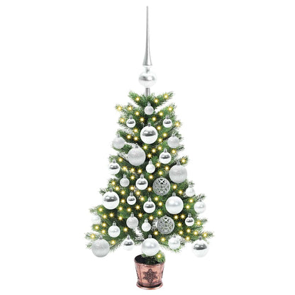 Albero di Natale con 150 LED con supporto Verde 65 cm PE