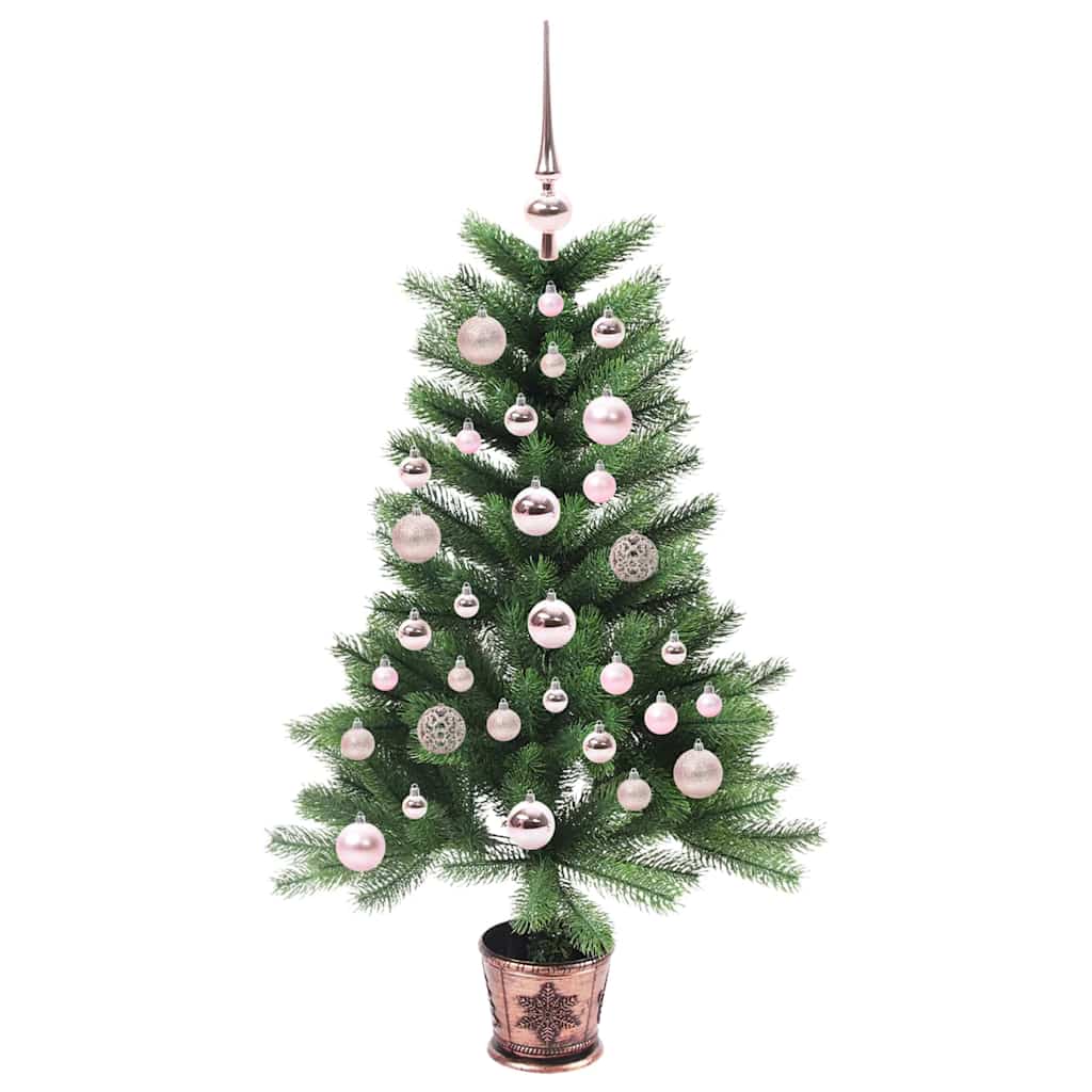 Albero di Natale con 150 LED con supporto Verde 90 cm PE