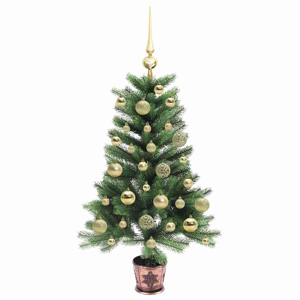 Albero di Natale con 150 LED con supporto Verde 90 cm PE