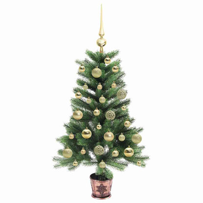 Albero di Natale con 150 LED con supporto Verde 90 cm PE