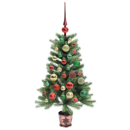 Albero di Natale con 150 LED con supporto Verde 90 cm PE