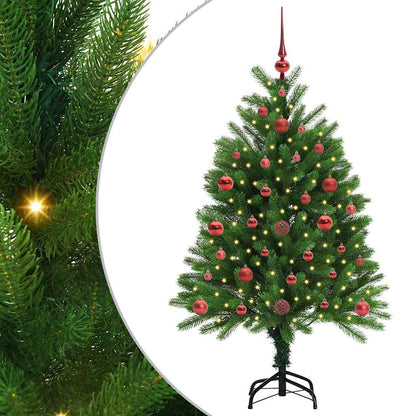 Albero di Natale con 150 LED con supporto Verde 120 cm PE