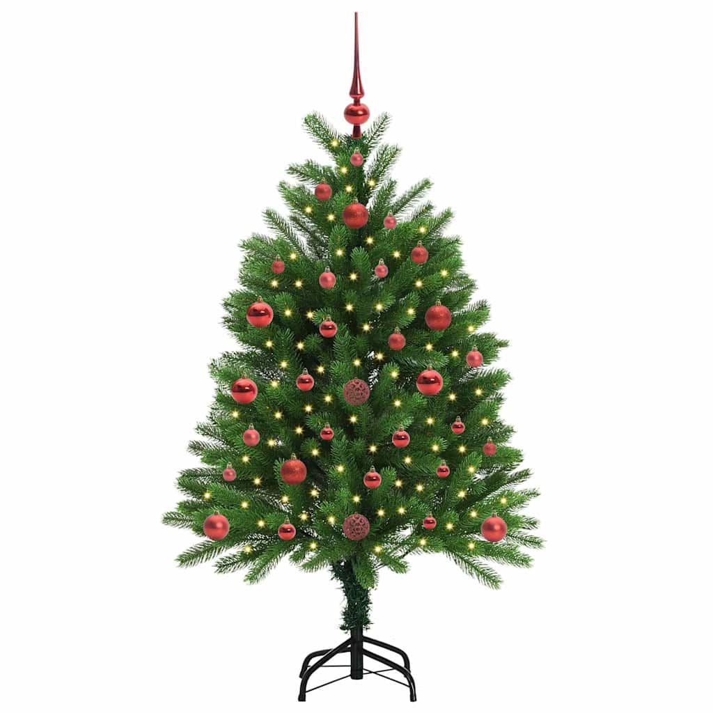 Albero di Natale con 150 LED con supporto Verde 120 cm PE