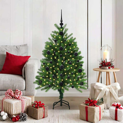 Albero di Natale con 150 LED con supporto Verde 120 cm PE