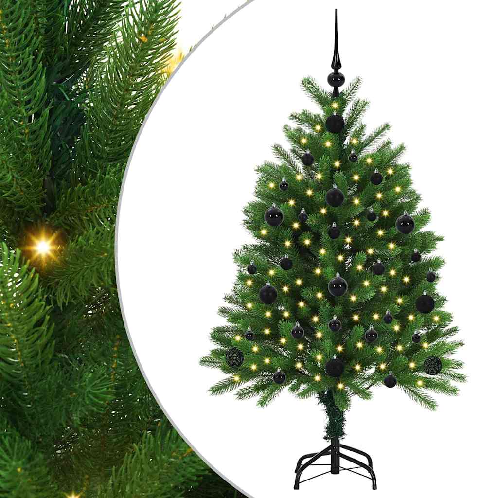 Albero di Natale con 150 LED con supporto Verde 120 cm PE