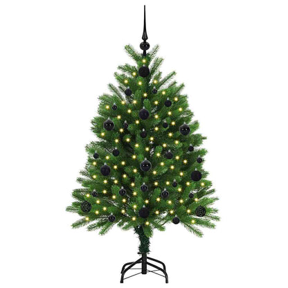 Albero di Natale con 150 LED con supporto Verde 120 cm PE