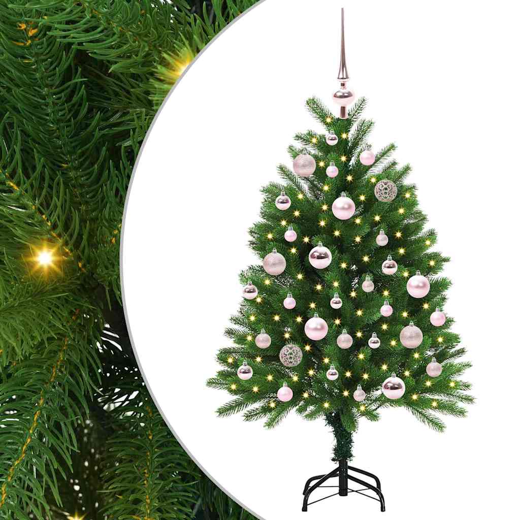 Albero di Natale con 150 LED con supporto Verde 120 cm PE