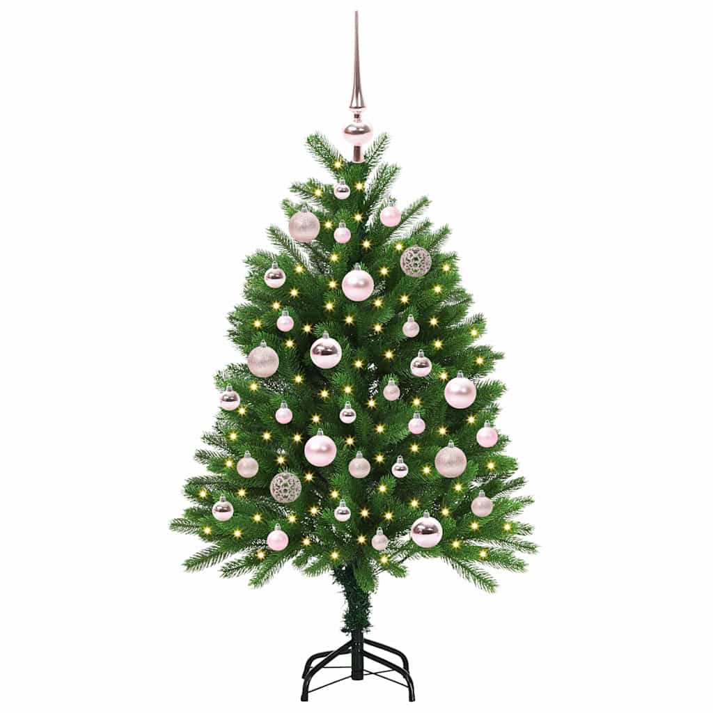 Albero di Natale con 150 LED con supporto Verde 120 cm PE