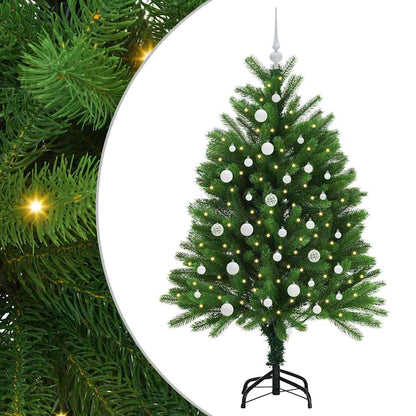 Albero di Natale con 150 LED con supporto Verde 120 cm PE